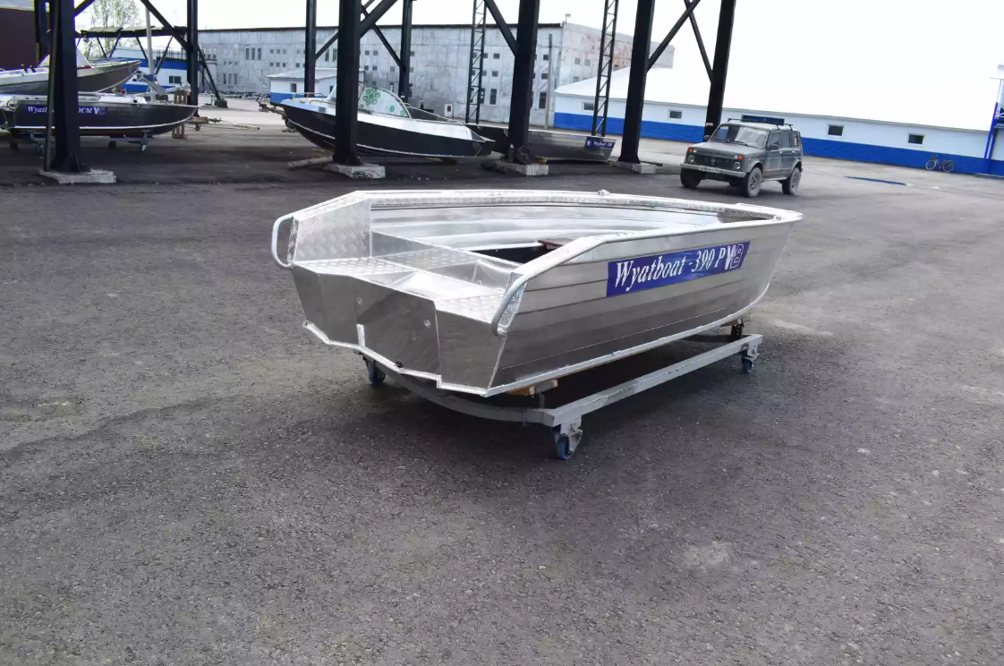 Алюминиевая лодка Wyatboat-390Р Увеличенный борт в Новошахтинске