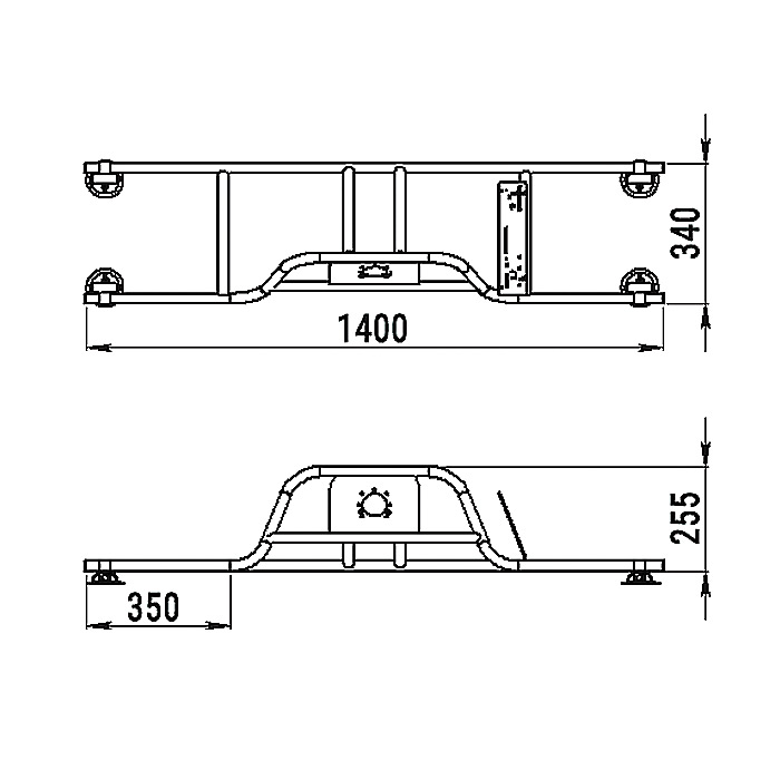 Стойка рулевая с бортовым креплением малая в Новошахтинске