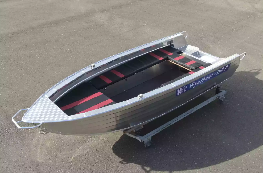Алюминиевая лодка Wyatboat-390РМ увеличенный борт в Новошахтинске