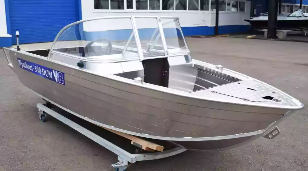 Алюминиевая лодка Wyatboat-390 DCM Увеличенный борт в Новошахтинске
