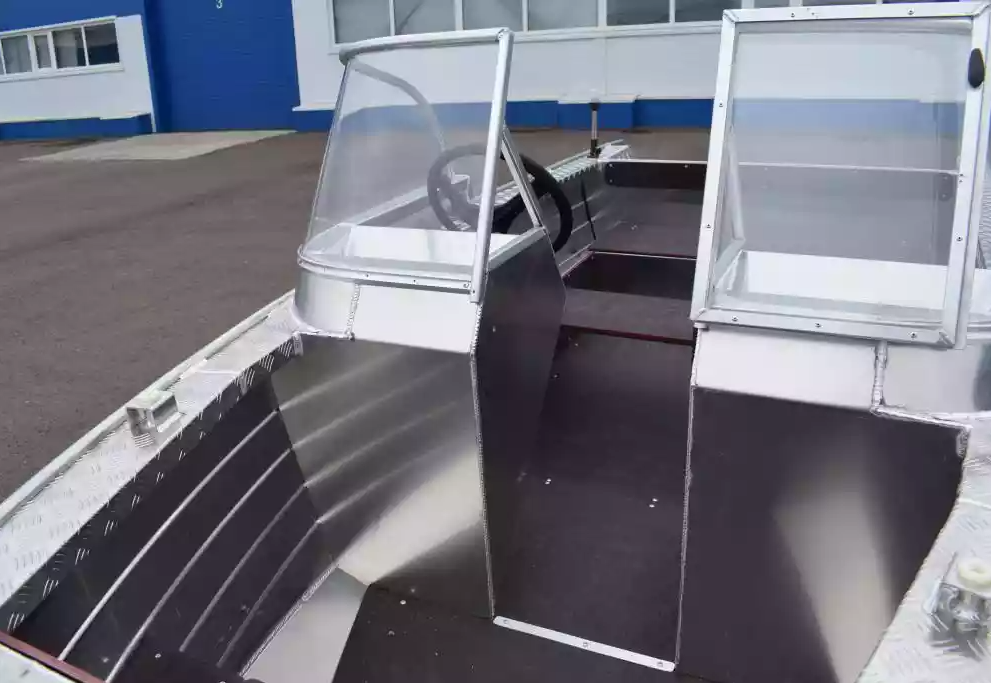 Алюминиевая лодка Wyatboat-390 DCM Увеличенный борт в Новошахтинске