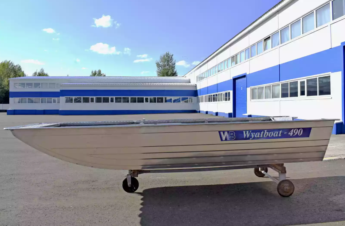 Алюминиевая лодка Wyatboat-490 Jonboat в Новошахтинске
