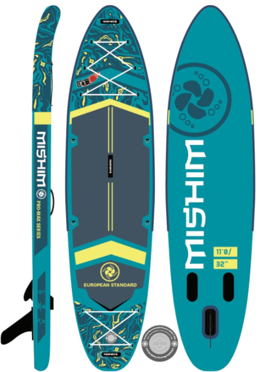SUP (САП) Доска MISHIMO PRO-MAX Light Teal 11’ (335см) в Новошахтинске