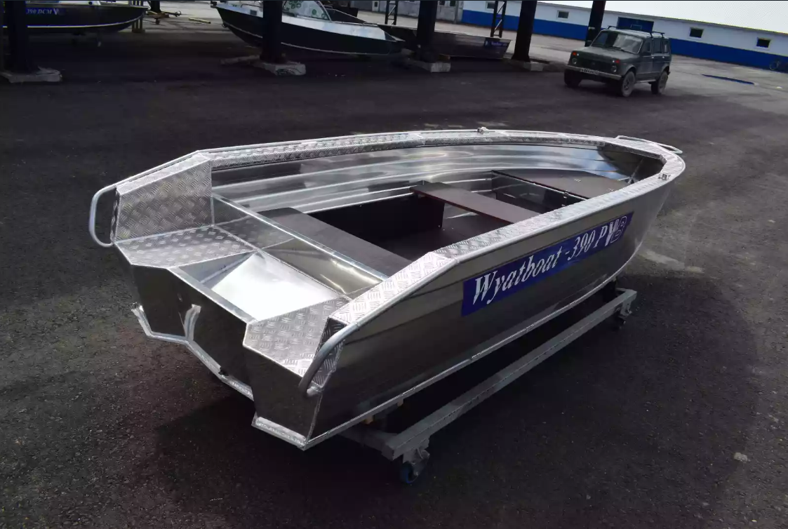 Алюминиевая лодка Wyatboat-390Р Увеличенный борт в Новошахтинске