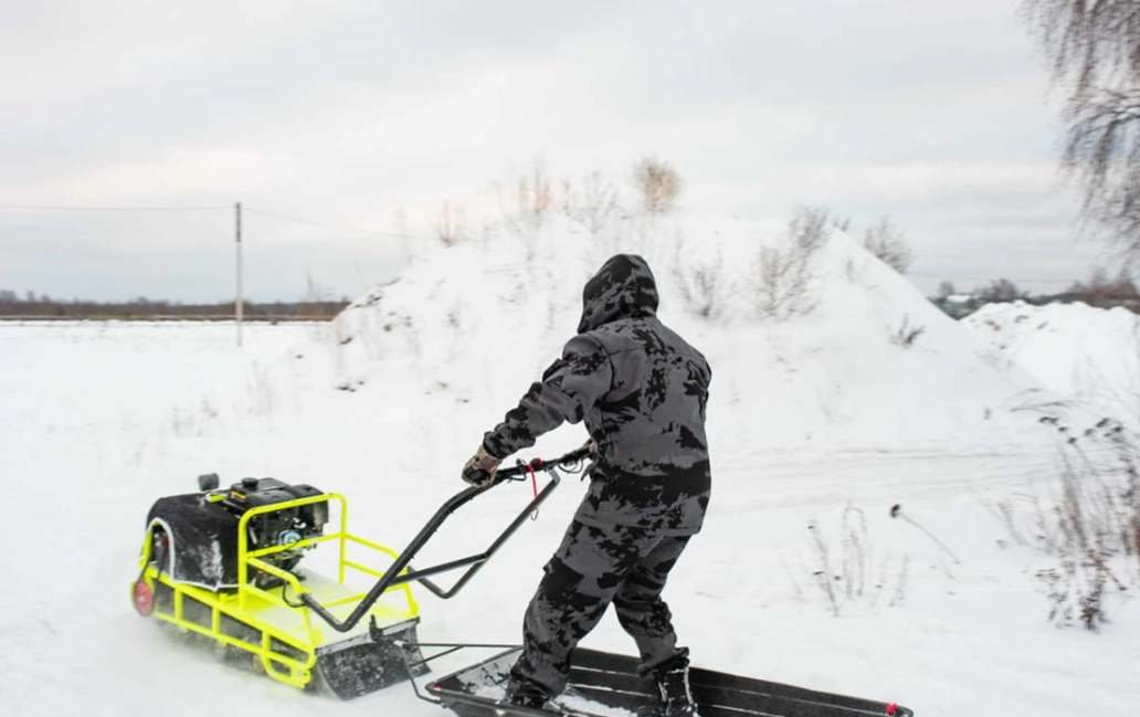 Мотобуксировщик Бурлак ХОЗЯИН-1 (капот ткань) в Новошахтинске