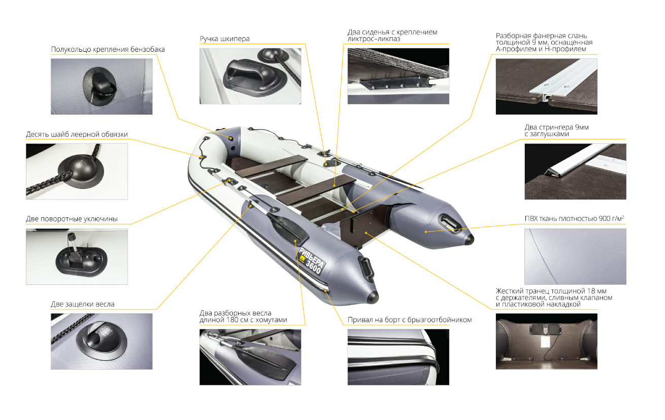 Лодка Ривьера Компакт 3600 СК в Новошахтинске