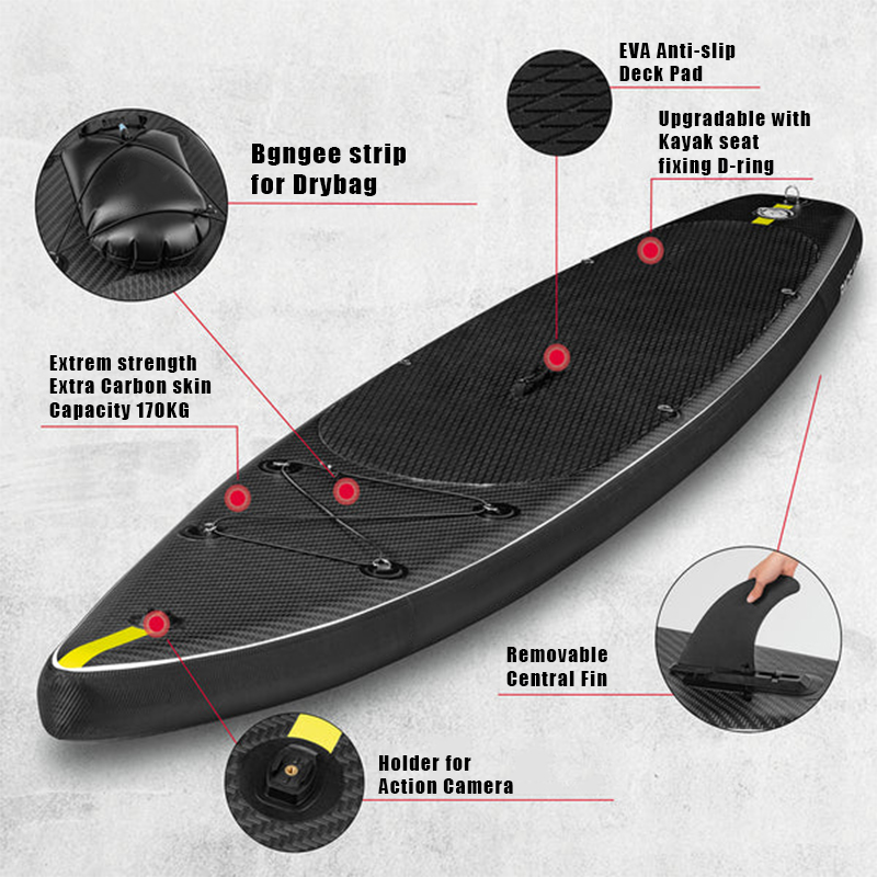 SUP (САП) ДОСКА MISHIMO CARBON DARKSIDE 11’ (335СМ) в Новошахтинске