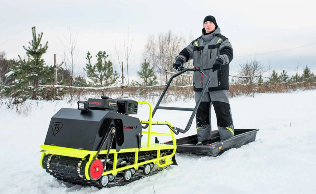 Мотобуксировщик Бурлак ХОЗЯИН-1 (капот ткань) в Новошахтинске