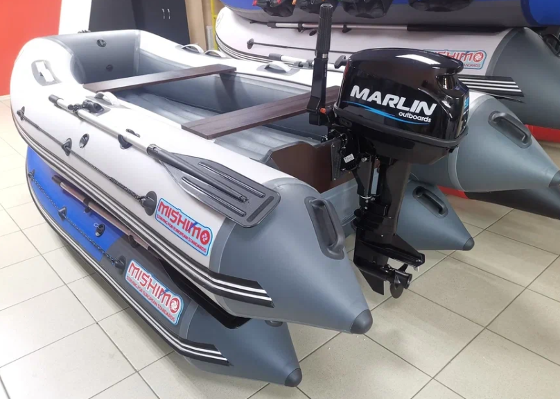 КОМПЛЕКТ ЛОДКА MISHIMO LITE 350 + МОТОР 9,8 Л.С. в Новошахтинске