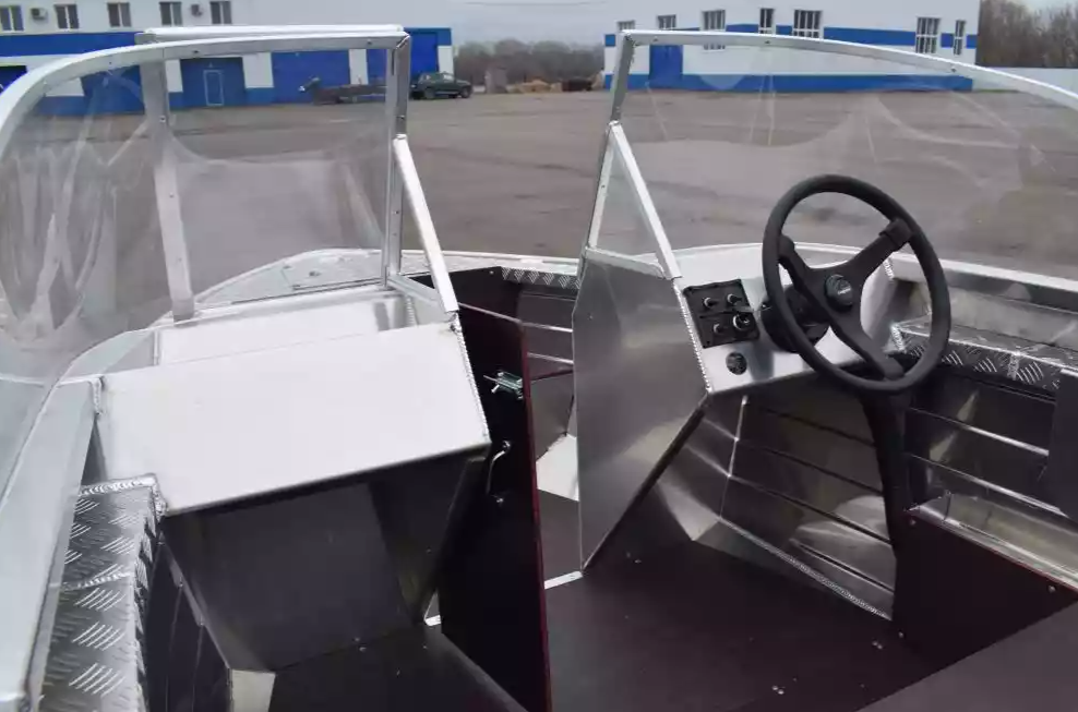 Алюминиевая лодка Wyatboat-390 DCM Увеличенный борт в Новошахтинске