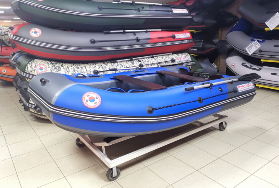 КОМПЛЕКТ Лодка MISHIMO PRO 350 + ЛОДОЧНЫЙ МОТОР MARLIN MP 9.9 (20) AMHS PRO в Новошахтинске