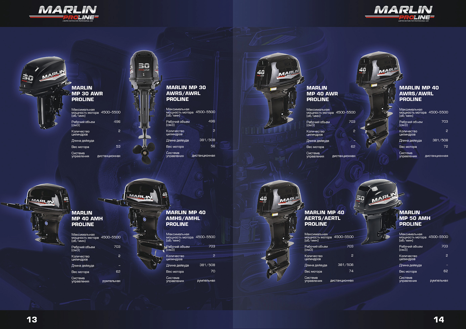 Лодочный мотор MARLIN MP PROLINE 9.9(15) AMH в Новошахтинске