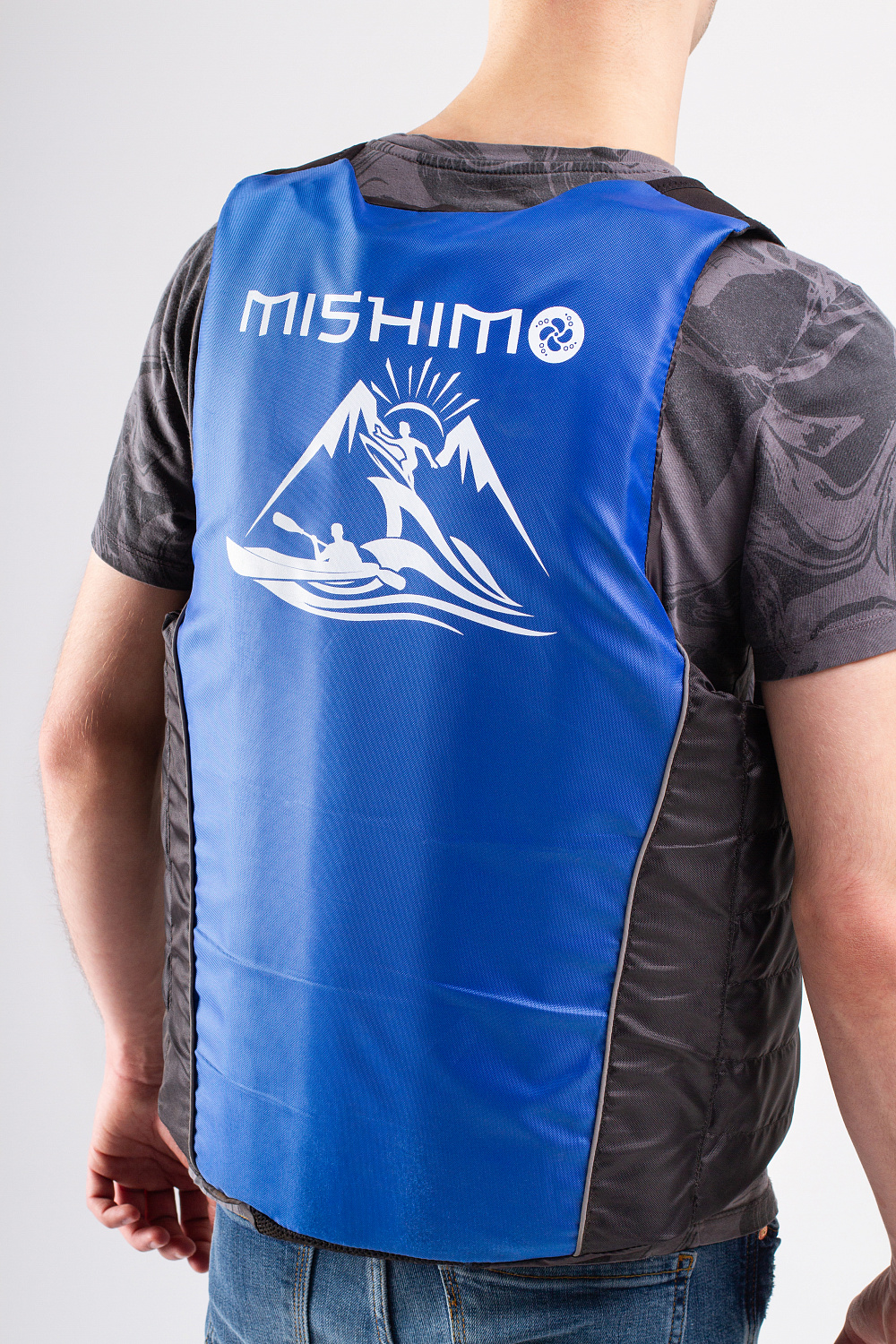 Жилет спасательный MISHIMO PRO Премиум качества Черно-синий в Новошахтинске