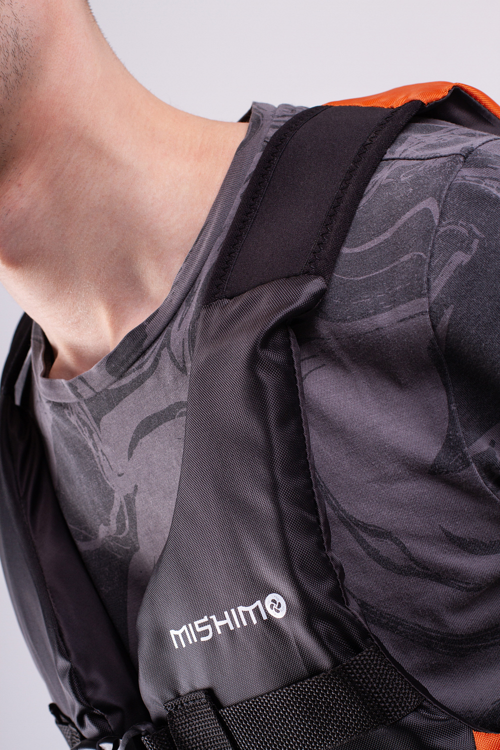 Жилет спасательный MISHIMO PRO Премиум качества Черно-оранжевый в Новошахтинске