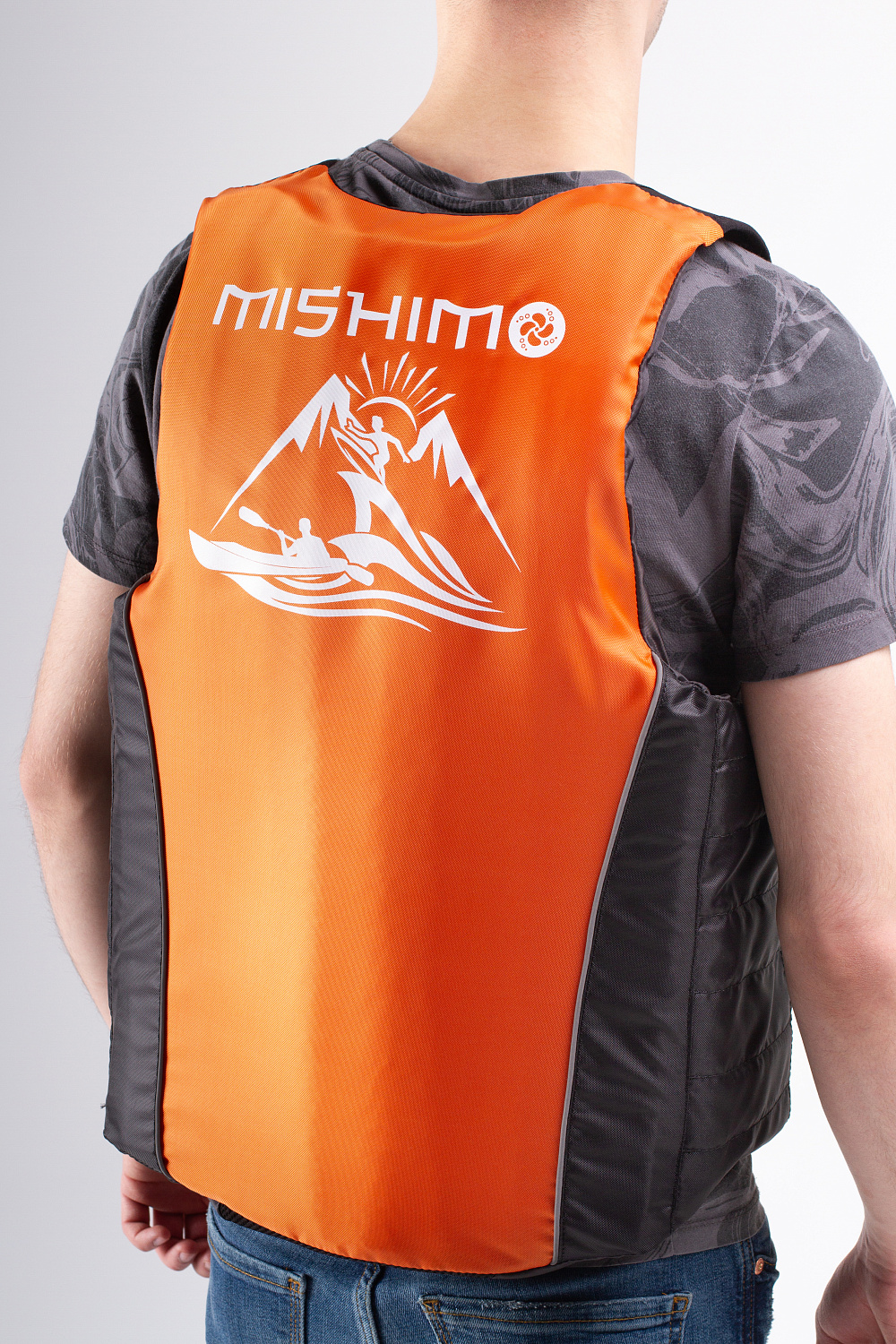 Жилет спасательный MISHIMO PRO Премиум качества Черно-оранжевый в Новошахтинске